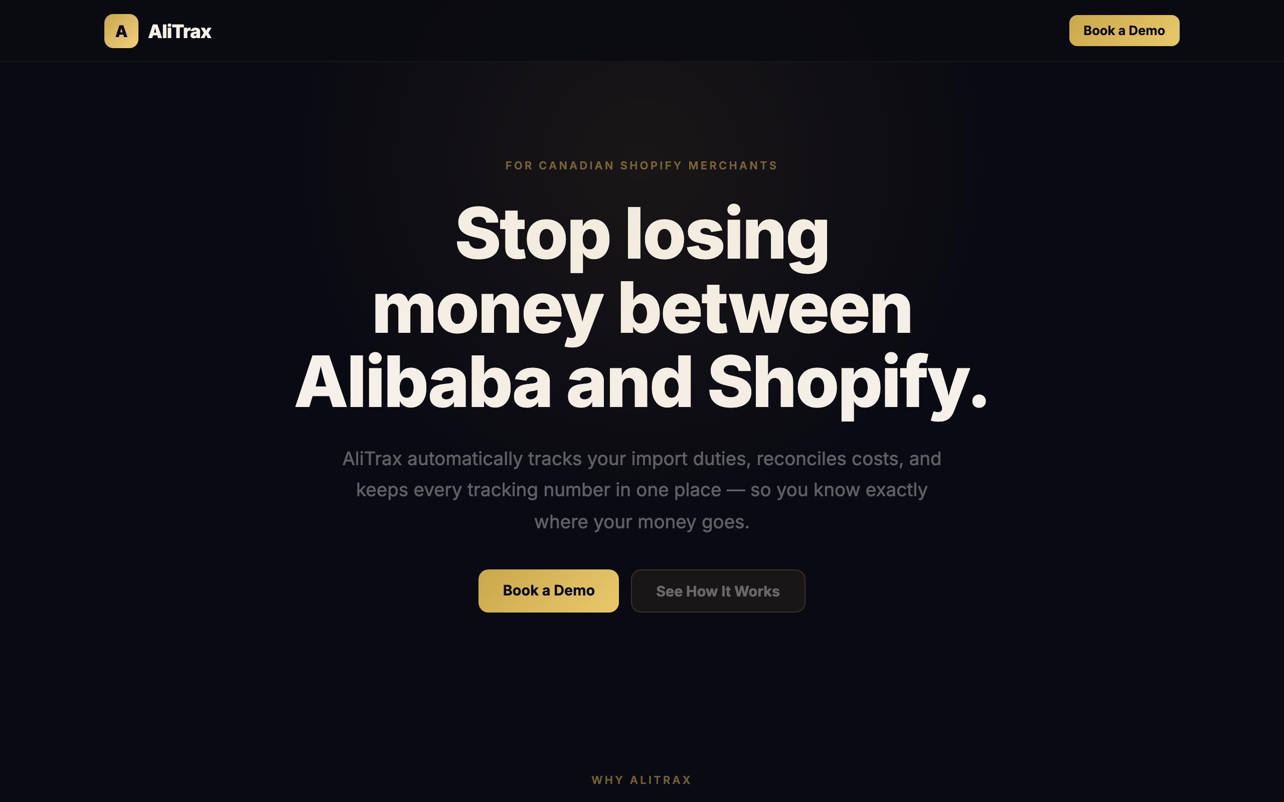 Alibaba-Shopify Dashboard preview